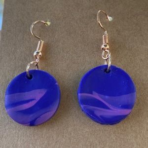 Polymer clay earrings.
